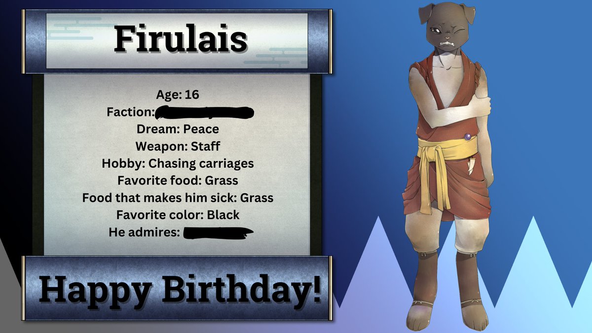 Today is the birthday of our dear Firulais and we leave you some details about him!

Maybe some of you don't know him because, depending on your choices, you can complete Kittengumi: The Sakabato's Thief without encountering him.
👉bit.ly/KittengumiPS