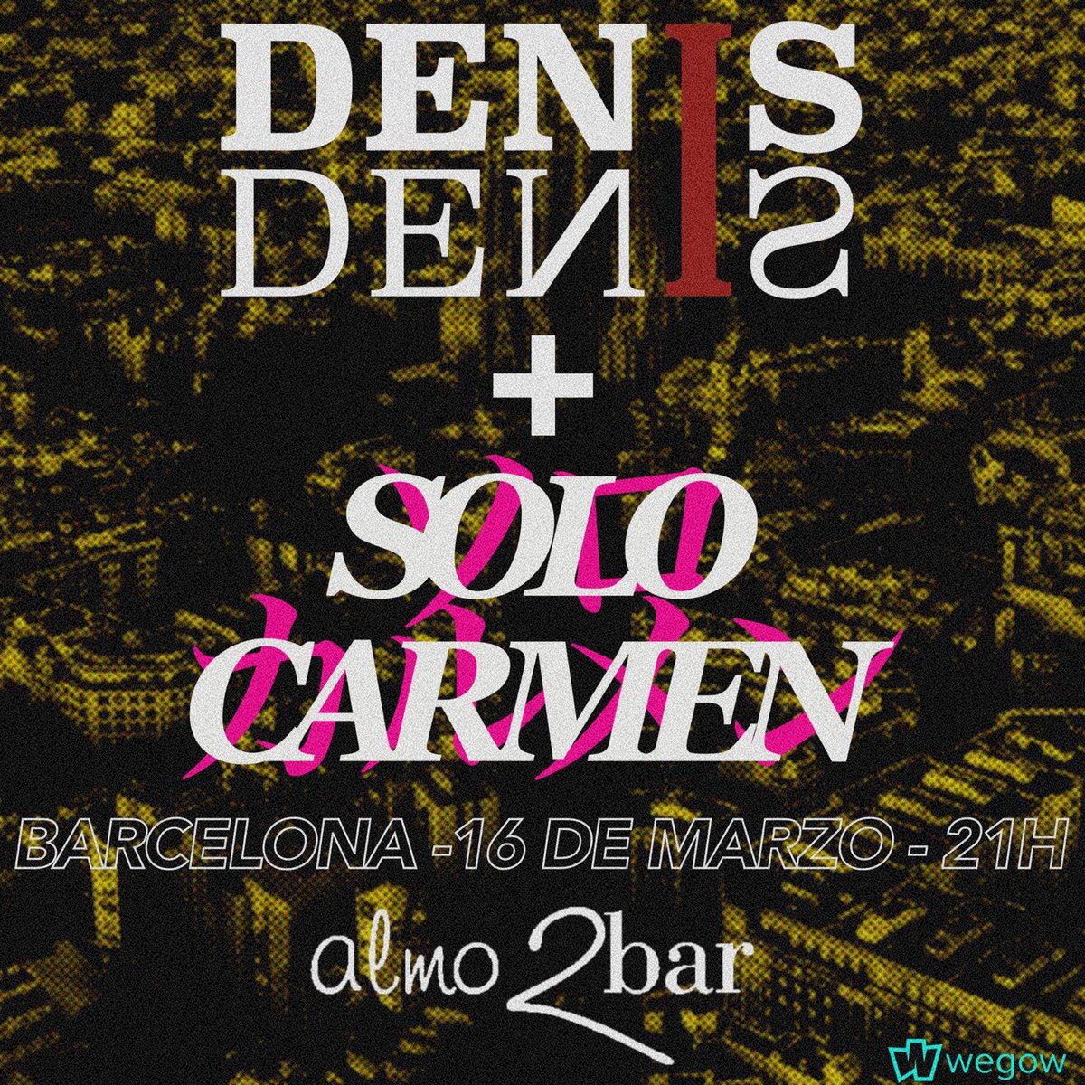 El 16 de marzo tocamos en @Almo2bar con @SOYDENISDENIS VENTEEEE 🪩 Entradas 🎫 wegow.com/se/concerts/de… #solocarmen #barcelona #bcn #bolo #concierto #almo2bar