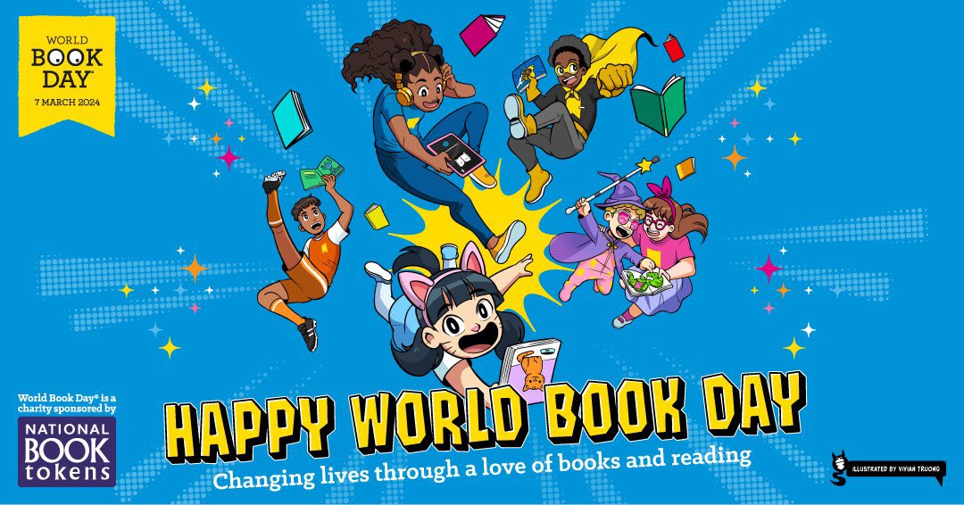 Happy World Book Day 📚 
Today, we came to school in our pyjamas ready to celebrate books! Classes have taken part in a range of book inspired activities and children have been given a £1 book token to treat themselves to a new book 📖