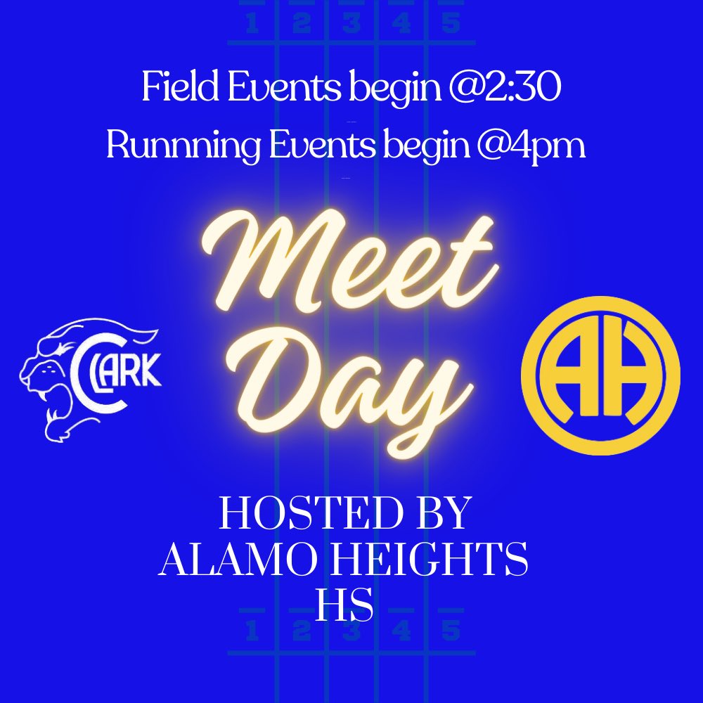 MEET DAY @ ALAMOHEIGHTS 🌦️ Good luck Cougars!!