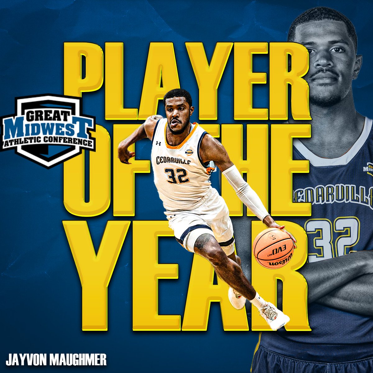 HUGE congrats to our guy @j_maughmer for earning @GreatMidwestAC Player of the Year! Tremendous season for a tremendous person and player! #1MoreYear 😉