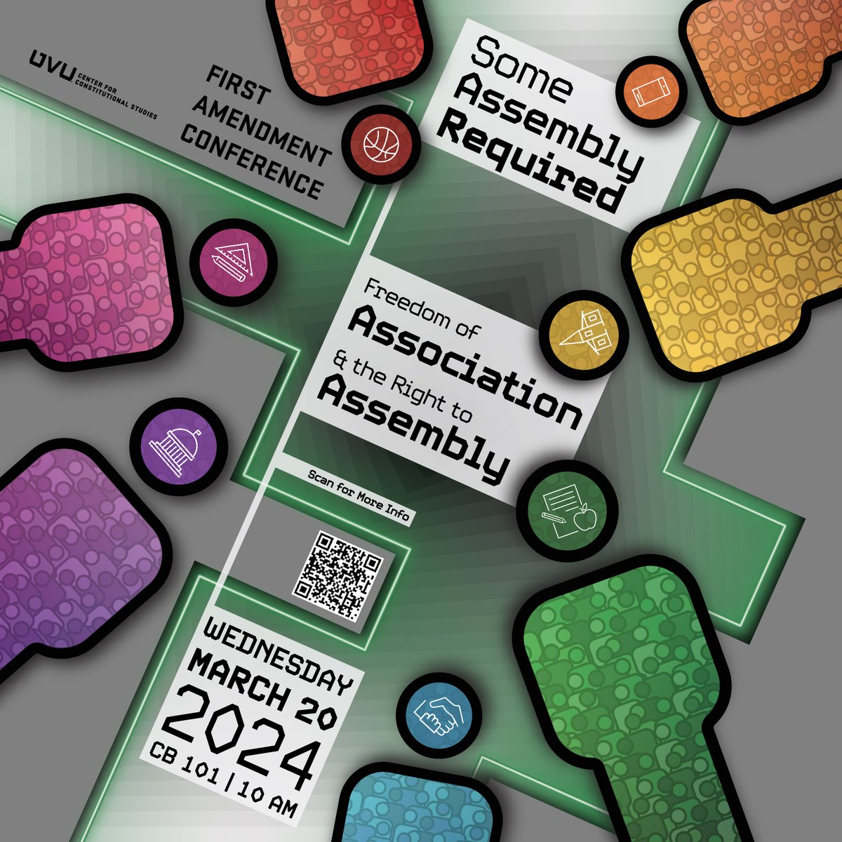CCSUVU's tweet photo. Exercise your #FirstAmendment right by attending @CCSUVU's annual conference, entitled "#FreedomOfAssociation & the #RightToAssembly Wednesday, March 20, at 10 a.m. @UVU. More info: https://t.co/HGpMsQQzCp #constitution @UVUNews https://t.co/1v9VFnM82N