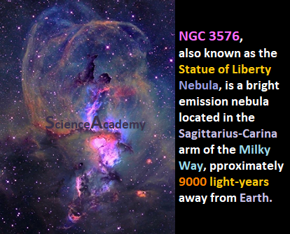 Academ18Academy's tweet photo. #NGC3576 #theStatueofLiberty #Nebula,#Sagittarius #Carina #MilkyWay,#Earth https://t.co/BFWYVec6vO