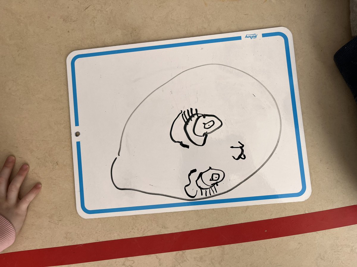 BPSHawksK's tweet photo. We got busy creating our self-portraits on whiteboards today. Whiteboards are a low-stakes opportunity to revise and edit for our final copies! We can’t wait for you to see our beautiful little faces on display during Parent Teacher Conferences 
#bpshawksk #bpshawkslearn https://t.co/cTAfrPZBB2