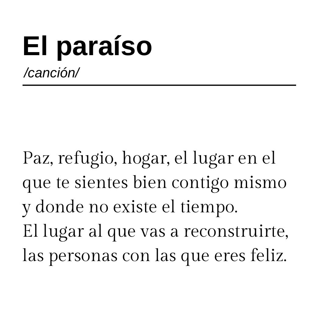 El paraíso…