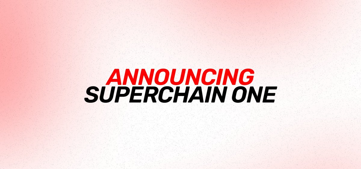 Announcing SuperchainOne, a launchpad for all Superchains🔴🟡🔵🟠 S1 is a cross-chain community funding platform for the top projects launching tokens on Optimism, Base, Mode and Zora🔥 Join the waitlist - s1.xyz