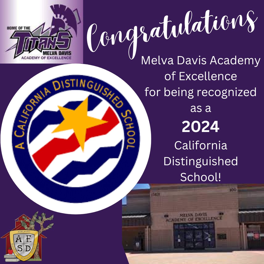 Adelanto Elementary School District tweet media