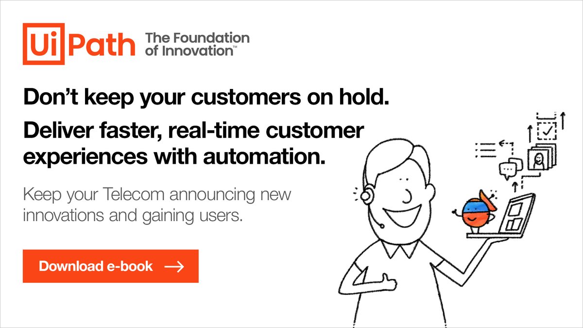 Map your course to a more innovative telecommunication organization with <a href="/UiPath/">UiPath</a> #AI-powered #automation. Learn how to provide more self-service options, streamline operations, and help customers help themselves from our latest e-book: spr.ly/6016XarK0.