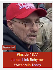 SeditionHunters's tweet photo. James Link Behymer #MeanMiniTeddy #Insider1977 ARRESTED https://t.co/X5gyFnxD5X