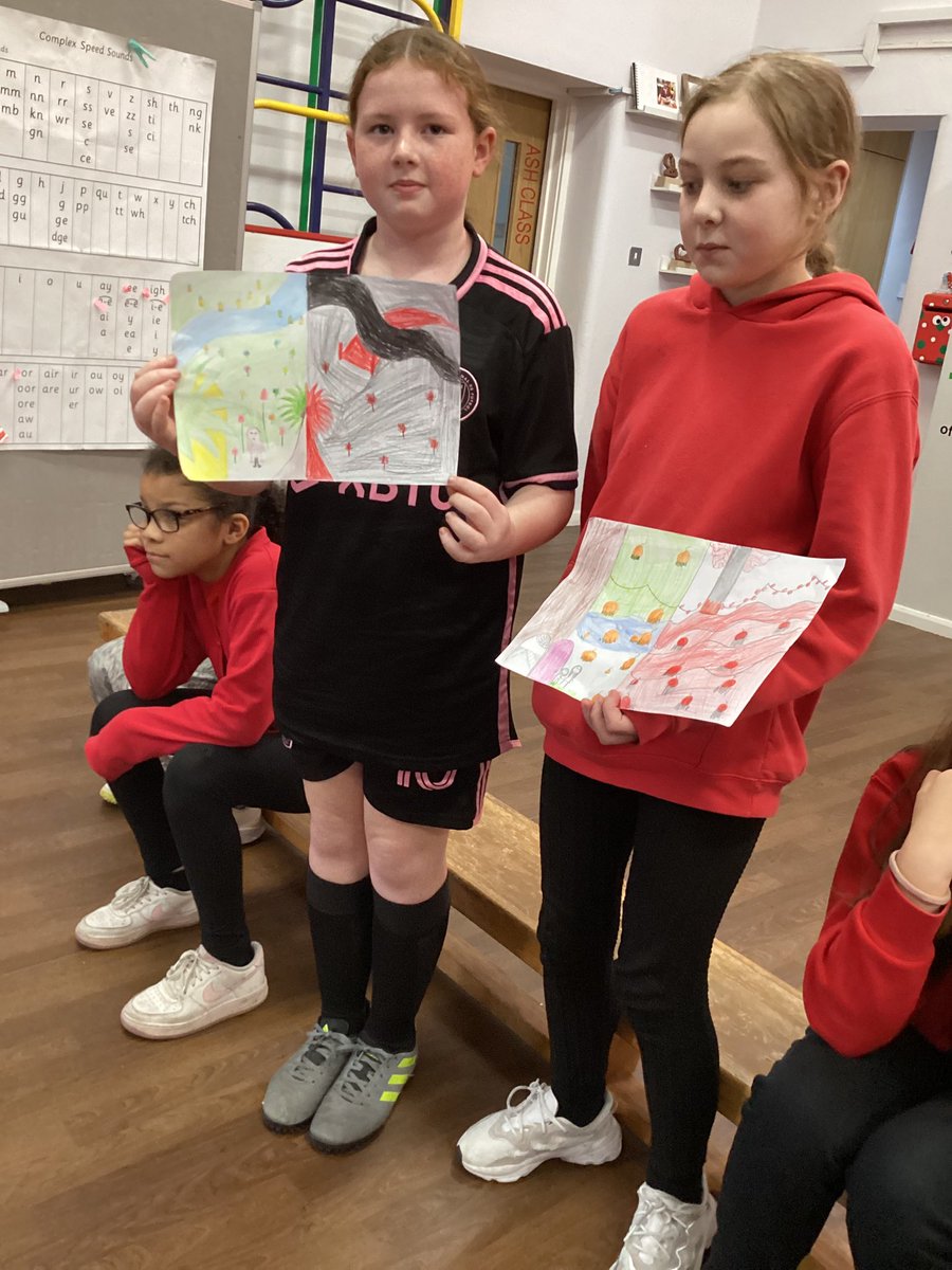 mrsndelo's tweet photo. @CottinghamCofE @WorldBookDayUK during the afternoon we showcased our beautiful book based art work, followed by admiring our wonderful outfits and wooden spoon characters. https://t.co/X3arOUim4p