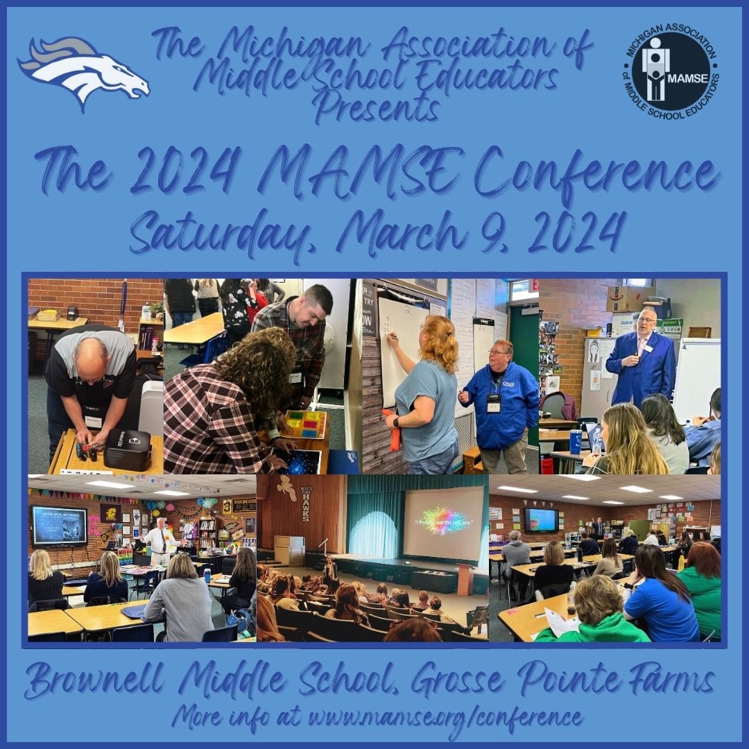 Still time to sign up for MAMSE conference this Saturday in Grosse Pointe! Sign up and join us! Www.manse/conference #miched #mamse #mschat #macul24