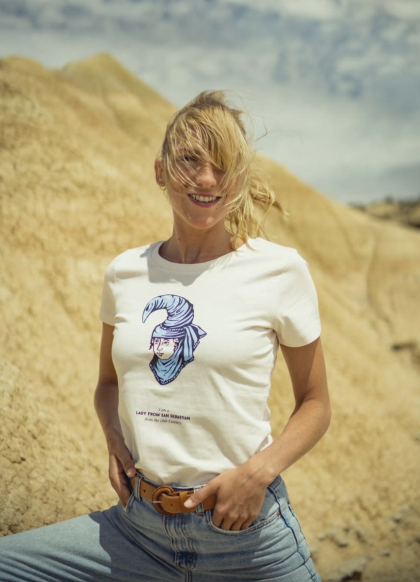 Amarenak's tweet photo. 💜EMAKUMEAK💜⁠
⁠#8M-a gertu dugula, zuen argazkiak, #emakume handiak BURUKOAK kamiseta janzten, partekatzeko aprobetxatzen dugu 💪🏻⁠
⁠
#historiasquesellevanpuestas #janztekoistorioak
#BasqueStyle #madeinSanSebastian #modasostenible #sustainablefashion #modairaunkorra https://t.co/mRUxYlM6Yr
