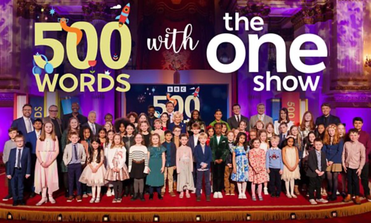 It was lovely watching the award show for #500Words on #TheOneShow #BBC1 from Buckingham Palace attended by Queen Camilla. As a retired primary teacher, it was great to see writing by under 11 year olds celebrated.