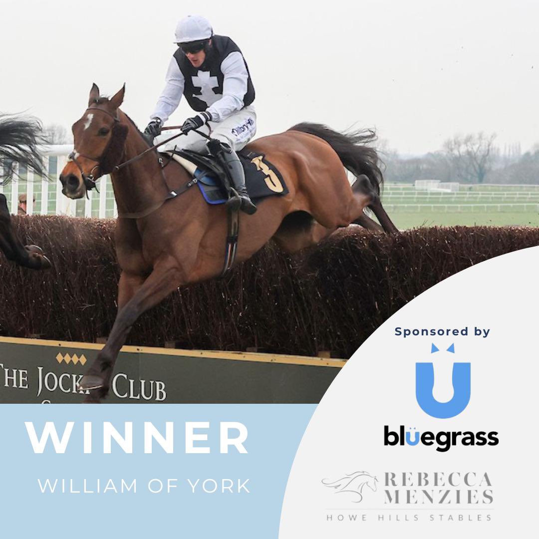 🏆WINNER🏆 William Of York wins @carlisleraces . A brilliant ride by Ross Chapman. Congratulations to owners Mike & Eileen Newbould. Another winner fed on @bluegrasshorsefeed #poweredbybluegrass #winner #racehorse #fedonbluegrass #horseracing #racehorsetrainer #rebeccamenzies