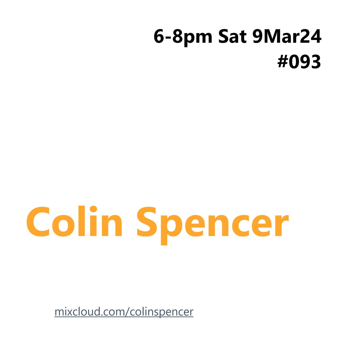 ColinsCuts's tweet image. #EXCLUSIVE

#EricCPowell + #AndreaPowell 'Saturn'

#worldwide première unveiling during #ColinSpencer Programme #093

🔊mixcloud.com/colinspencer/🎧
Saturday 9 March 2024
6-8pm (#UK times)

#DiscoverAndRemember @ecpowellmusic+@PurpleRoseAndy

Catch-up #092
▶️mixcloud.com/ColinSpencer/c…