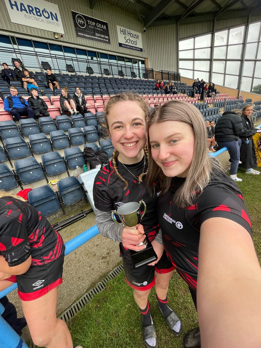 PhilWallis09's tweet photo. Season of 1st’s for the Women’s Rugby Academy at Gateshead College 

1st full XV-a-side fixtures played

1st 7’s tournament win today in the inaugural ECRFU National 7’s (North)

Currently sit top of the RFU NE and Midland League. 

Not bad for a little College in the North East. https://t.co/W5z1uhLZ28