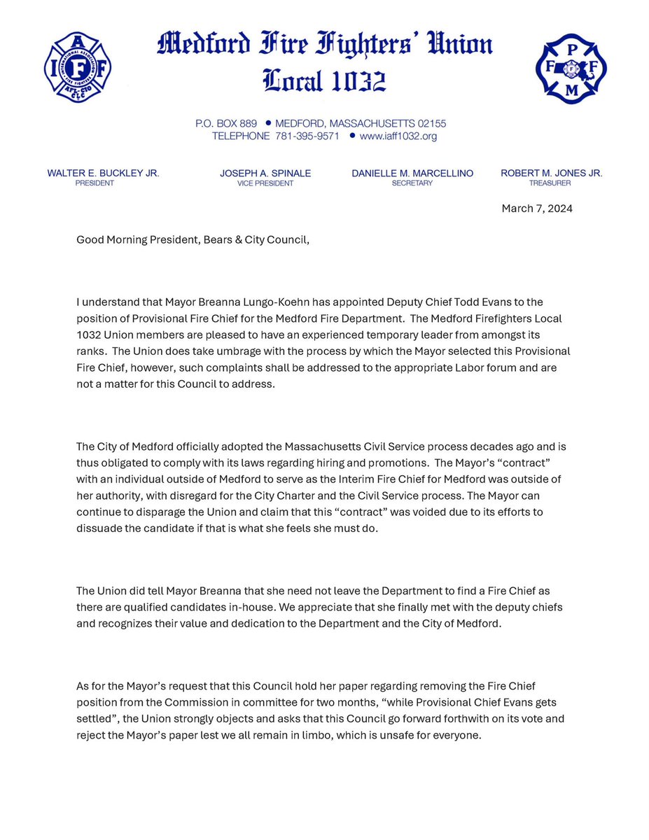 Medford Firefighters Local 1032 tweet media
