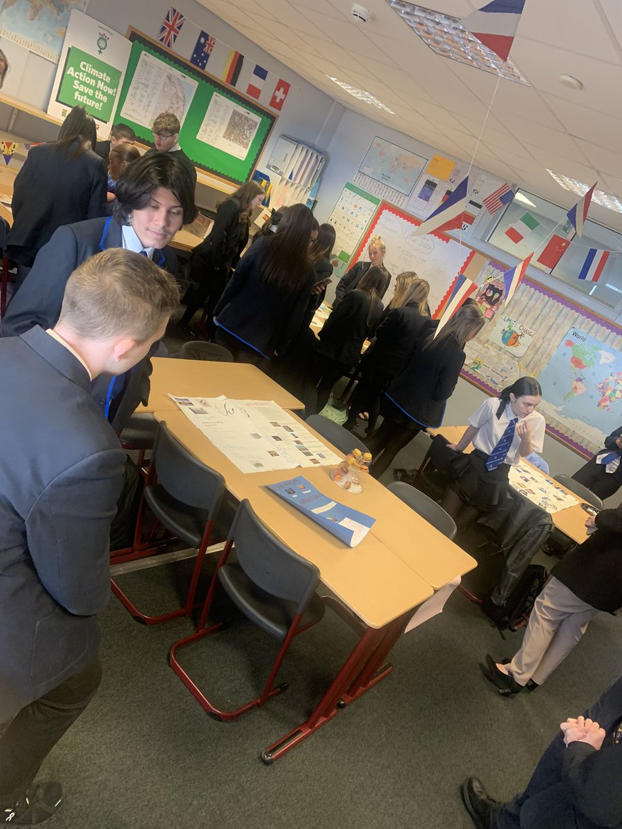RenicksMiss's tweet photo. Travel &amp; Tourism Customer Service Showcase in full swing. Putting us all in the mood for a Summer Holiday ☀️. Well done team 👏. @MissFirth1 https://t.co/JYaibQ5YGr