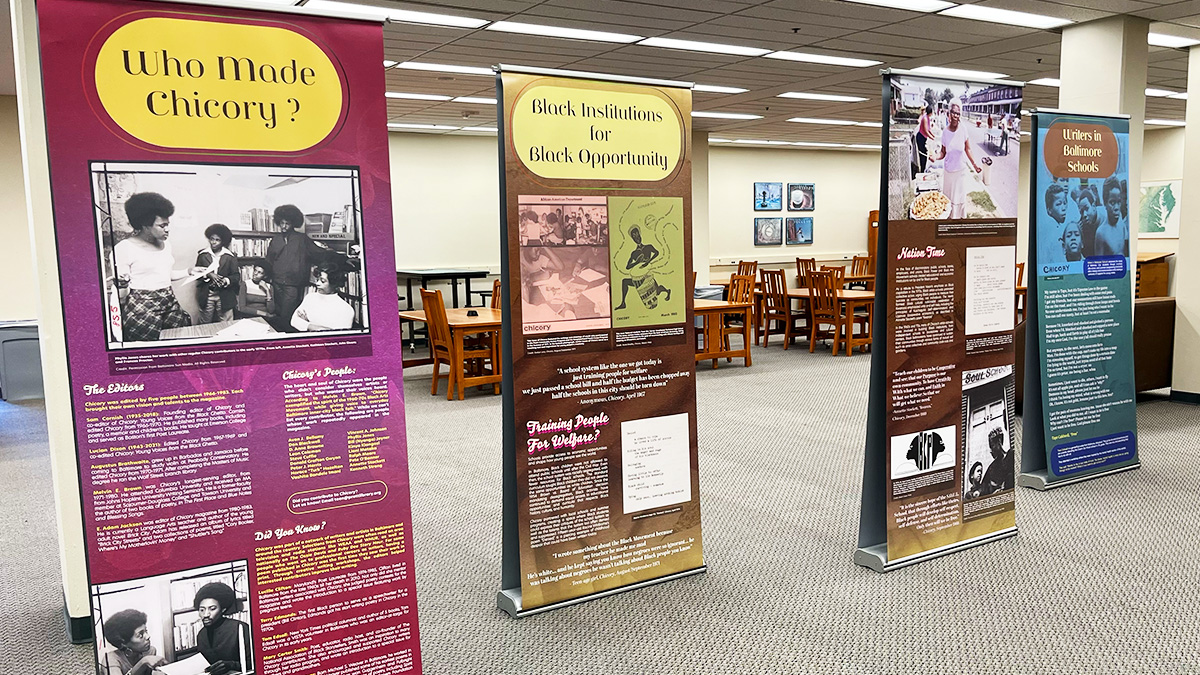 Don’t miss Soul of the Butterfly: Chicory Magazine and Baltimore’s Black Arts Activism, on view in Morris Library through March 25. The traveling exhibition explores the relationship between poetry and activism in Baltimore since the 1960s: library.udel.edu/news/2024/02/2…
