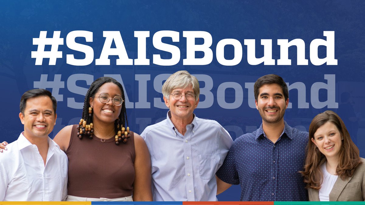 Congratulations to the newest members of the SAIS community! Decisions for a number of SAIS programs went out today. 👏🎉 #SAISBound