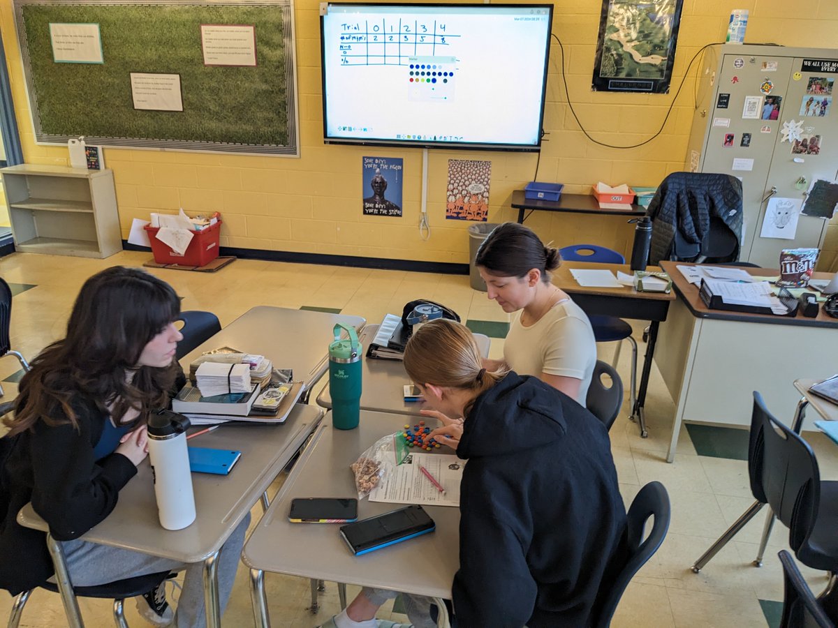 MrWagnerMHS's tweet photo. Modeling some exponential regression with @mmschocolate !  Kids had a good time with this hands on activity finding exponential growth and decay equations from data! @MadeiraHSPrin @g_bloomstrom @KenjiMatsudo https://t.co/ZKZa84KSft