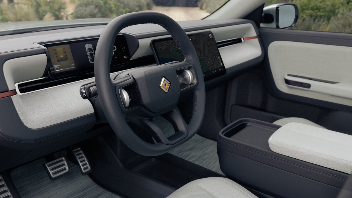 Rivian's tweet image. R3 is our take on what a crossover can be — built on the same midsize platform as R2, but smaller and at a lower price point.

#RivianR3