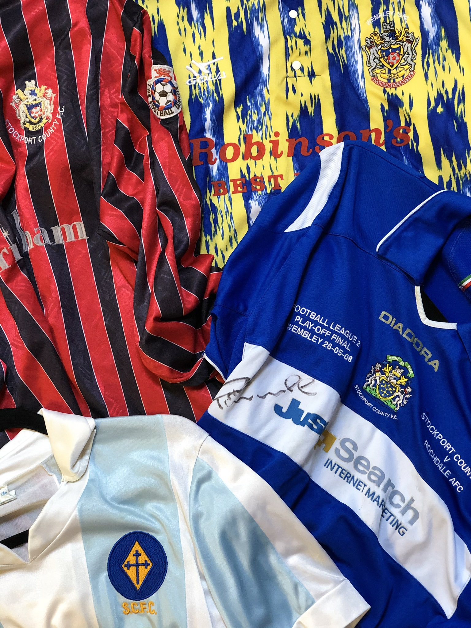Stockport county sale match worn shirt