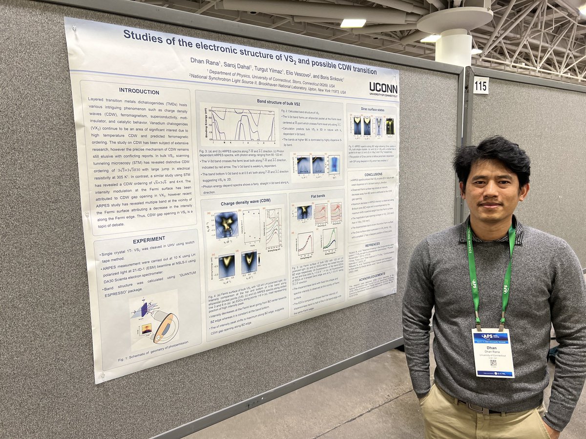 PhysRevB's tweet photo. #PRBShoutOut at the #APSMarchMeeting 

Dhan Rana - V00:114: Studies of the electronic structure of VS2 and possible CDW transition

@APSphysics @APSMeetings #Physics #APSMarch @Euraz https://t.co/FzwACbrmOU