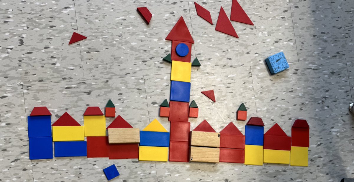 MsThiesen's tweet photo. STEM project: exploring strong and stable structures in Canada and the world. Taking a closer look into the shapes that make up buildings and skylines and recreating them using 2D shapes. New activity this year, that will be used for classes to come. So fun! @cedarhollowps https://t.co/J6cSXg5fpJ