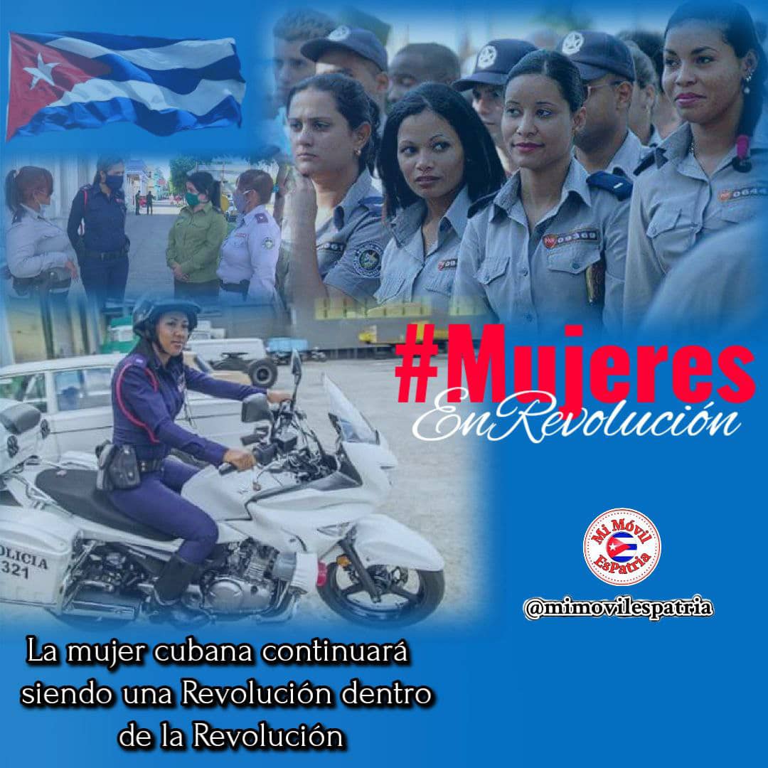 EducRemedios's tweet photo. En vísperas de celebrarse el #DíaInternacionalDeLaMujer 
¡Quiero enviar mis felicitaciones a estas #valiosas mujeres por su #compromiso inquebrantable con la seguridad y el bienestar del #pueblo. 👮‍♀️
#MujeresEnRevolucion @CubaMined @btan0987 https://t.co/snmKZJgqFJ