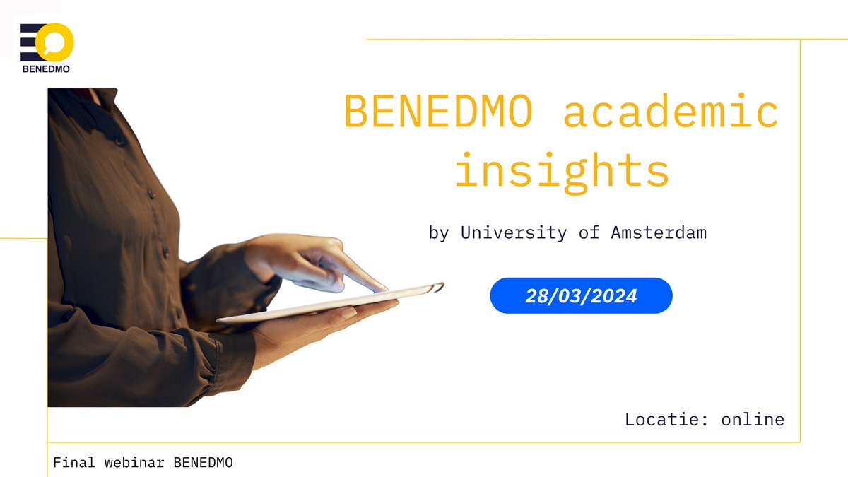 Which fact-checking and media literacy interventions are most effective? Learn more about our research results and get new insights on perceptions of mis- and disinformation among the public. Register now for our final webinar on 28th of March: benedmo.eu/event/final-we…