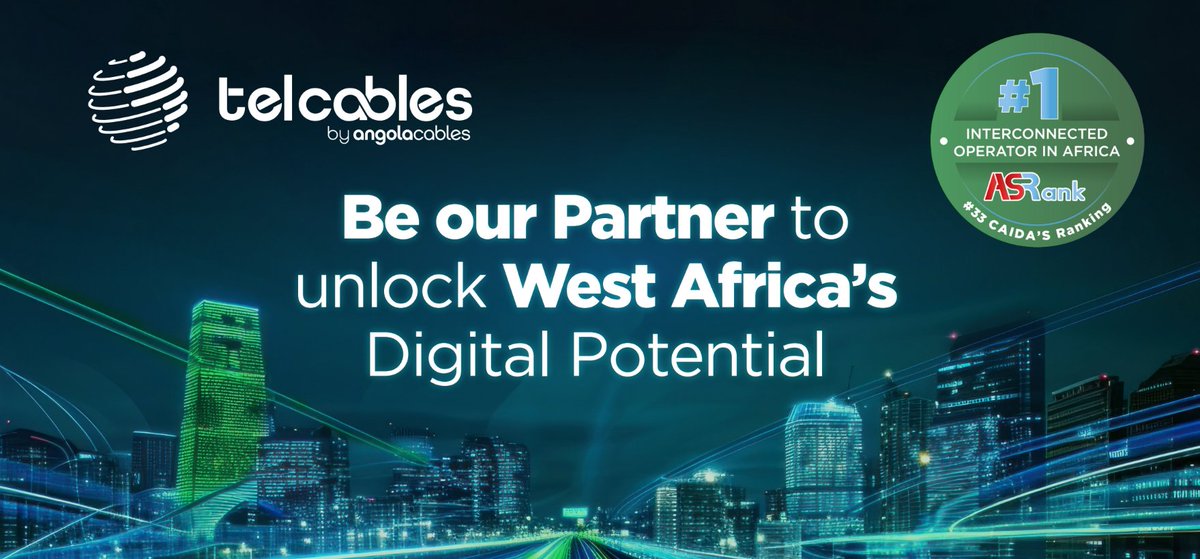 telcablesng's tweet photo. Unlock West Africa's digital future with TelCables!  

Join our TelCables' Partner Program and partner with Africa's most connected network operator.  

Want to know more? Sign up to our presentation event on the link: https://t.co/1tWudYrLGj https://t.co/pWFlO1aTVl
