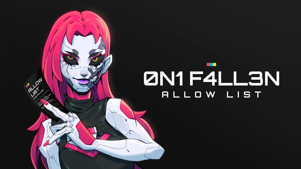 0n1Force's tweet photo. JOIN THE F4LL3N! 

Allow List Giveaway (2x)

- Like &amp; Retweet
- Follow @0n1Force
- Tag 2 friends below 🫂 

Follow the steps above for a chance to win an Allow List Spot! https://t.co/zZTphlRPTi