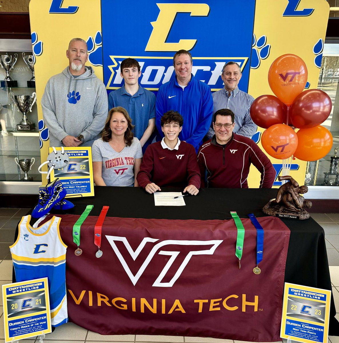 I am officially locked and loaded for VT <a href="/HOKIESWRESTLING/">Virginia Tech Wrestling</a> Fall 24. Can’t wait to get in the room! Headed to UNC to watch <a href="/Flynn1Cooper/">Cooper Flynn</a>, <a href="/Sam_Latona/">Sam Latona</a>, <a href="/AndonianB/">Bryce Andonian</a>, <a href="/M_Lewis22/">Mekhi lewis</a> and the rest of the team dominate on Sunday. 

Go Hokies! 🦃