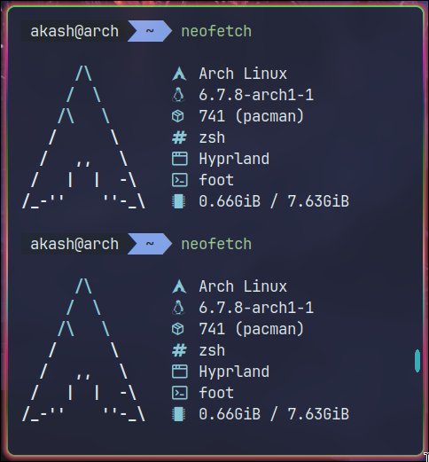 _akash_dubey_1's tweet image. Just got that fresh Arch Linux setup after 7 months, feels good! 🎉💻
Still ricing @vaxryy, what other cool stuff you got besides hyprcursor?
#ArchLinux #Hyprland #LinuxSetup #Ricing #Customization #TechLife 🐧💻