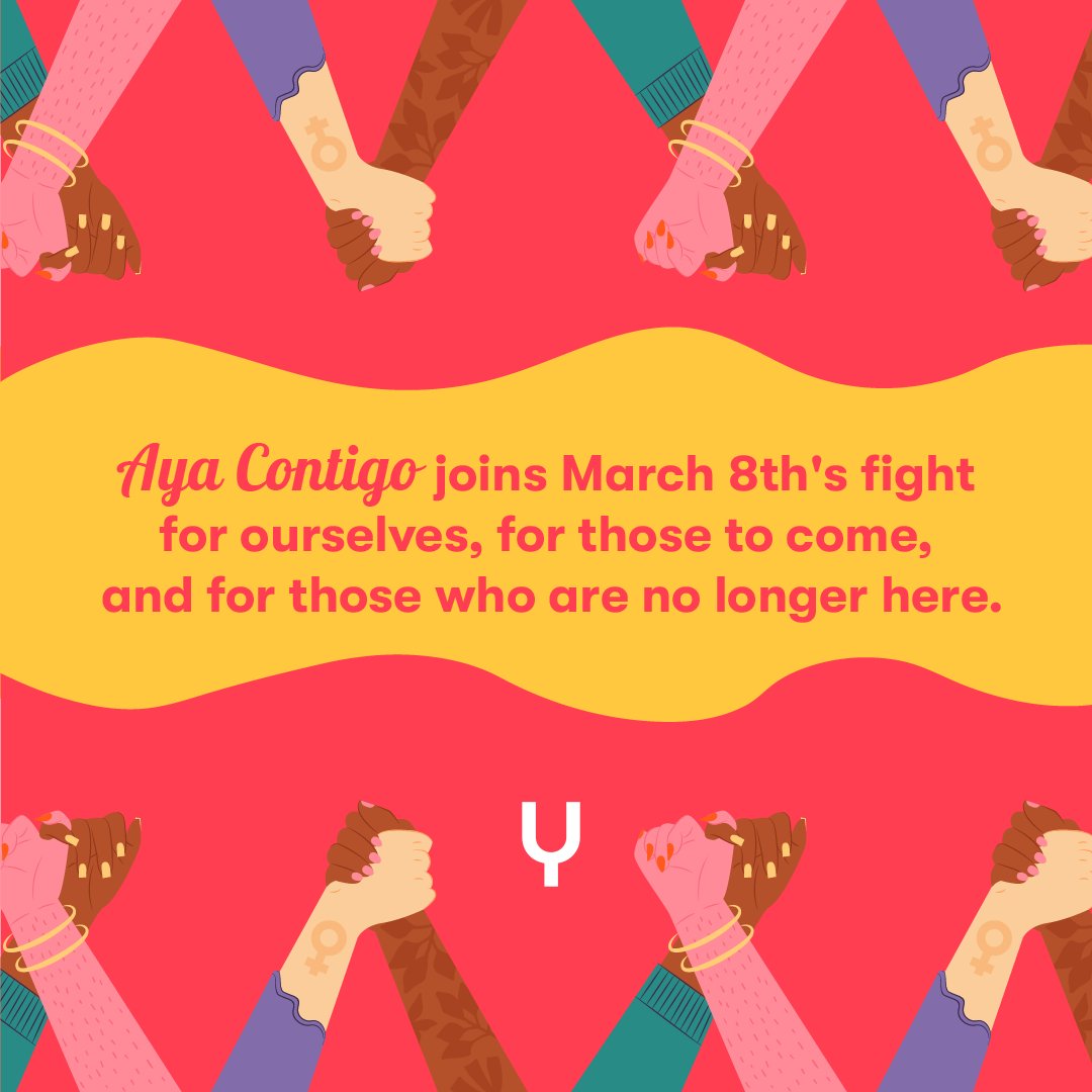 💪🏽 Nuestra fuerza es imparable, somos muchas y cada día crecemos más ¡Nuestros derechos son intocables y no están en discusión!

🙌🏾 Descarga la increíble Aya Contigo App en Google Play Store o App Store y descubre todo lo que tenemos preparado para ti ¡No te lo pierdas! 🌺💫