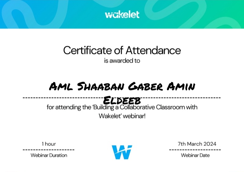 AmlShabaan6's tweet photo. ๐น๐นThanks
#Wakeletcommunity
#WakeletEducators
#wakeletwave
#WakeletWebinar https://t.co/aunAhBMs4Y