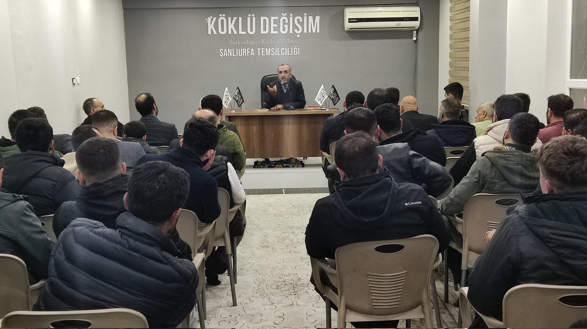 Köklü Değişim Şanlıurfa Temsilciliği'mizde Eğitimci Yazar <a href="/gucnihat63/">Nihat Güç</a> sunumuyla "İmtihanımız Filistin" konulu panelimiz gerçekleşti.

Panel, Kur'an Tilaveti ile başladı. Nihat Güç Filistin meselesini Peygamberler tarihinden örnekler vererek anlattı.
<a href="/KokluDegisim/">Köklü Değişim Medya</a> #İslamınYüzyılı