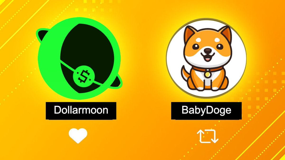 BSCGemsAlert's tweet photo. What #memecoin will reach 1$ first?
@dollarmoonio Like 🩷
#BabyDoge RT 🔃
write your best #crypto in the comments 👇 https://t.co/ehGLbCHhrR