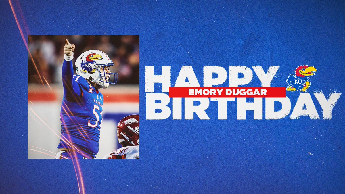 Let’s all wish our Jayhawk Family member <a href="/emoryduggar/">emory</a> a very Happy Birthday! Emory, enjoy your special day! 

#RockChalkBirthday