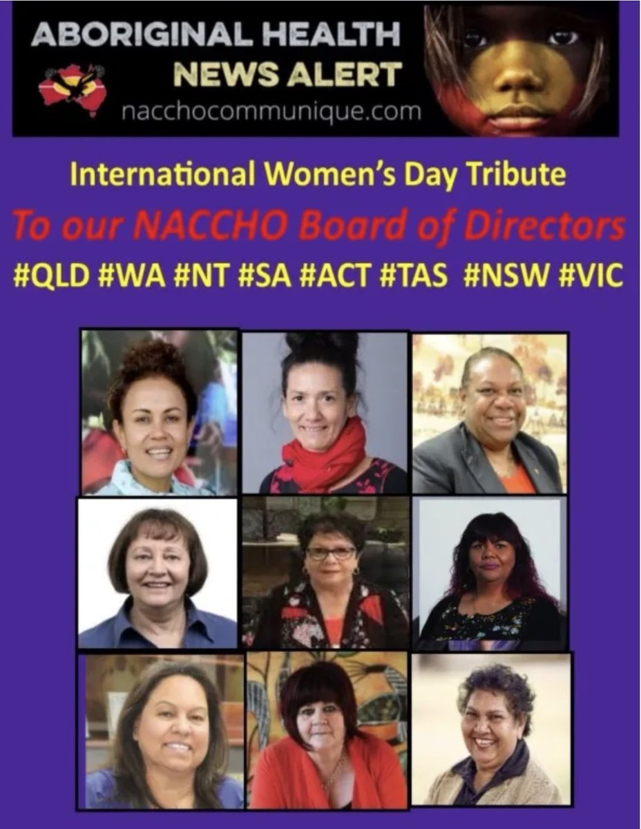 closethegapOZ's tweet image. Flash Back Friday from 2O20; NACCHO Aboriginal Health #InternationalWomensDay #EachforEqual #IWD2020 : Our tribute to our 10 Women NACCHO Board of Directors and 71 #ACCHO CEO’s of our majority female workforce 

nacchocommunique.com/2020/03/06/nac…