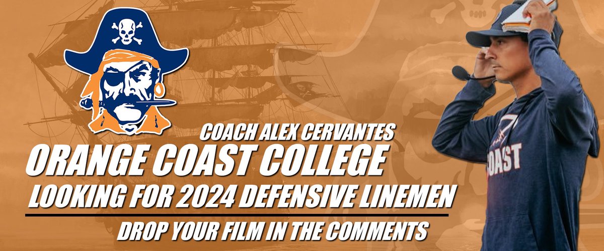 On the Hunt for class of 2024s , We need Defensive Linemen ASAP!!! Come in and compete NOW🏴‍☠️🏴‍☠️🏴‍☠️ Go Coast Pirates UP⚔️⚔️ ⚔️ @coastfball