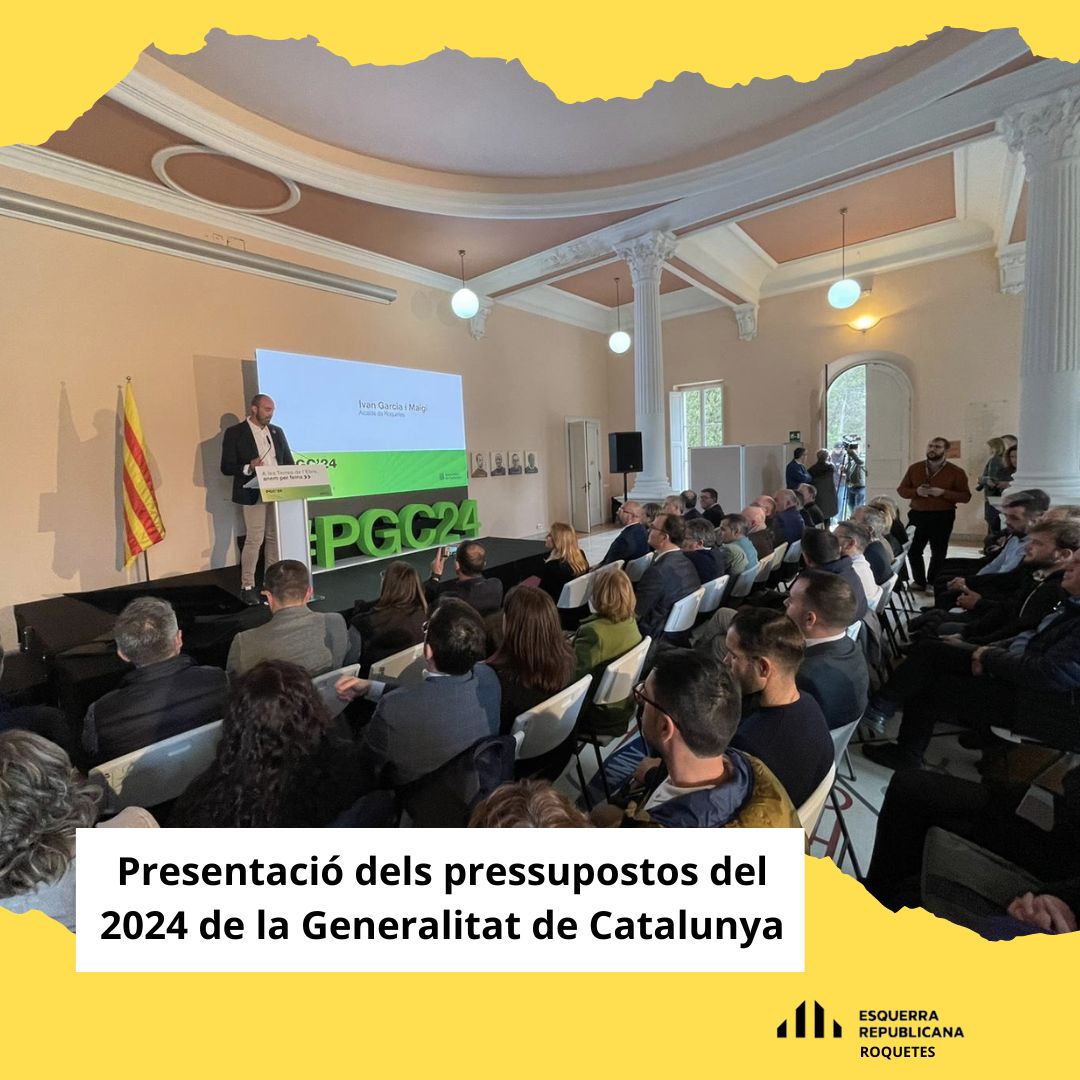 🟨Avui la consellera d'Economia i Hisenda @nmasguix, ha presentat la proposta dels pressupostos 2024 de la <a href="/gencat/">Generalitat de Catalunya</a>  i el seu impacte al país i a les Terres de l'Ebre.🌾⛰
L'acte s'ha celebrat a la Sala Landerer de l'<a href="/obsebre/">Obs. de l'Ebre</a>   ubicat a la nostra estimada ciutat #Roquetes.