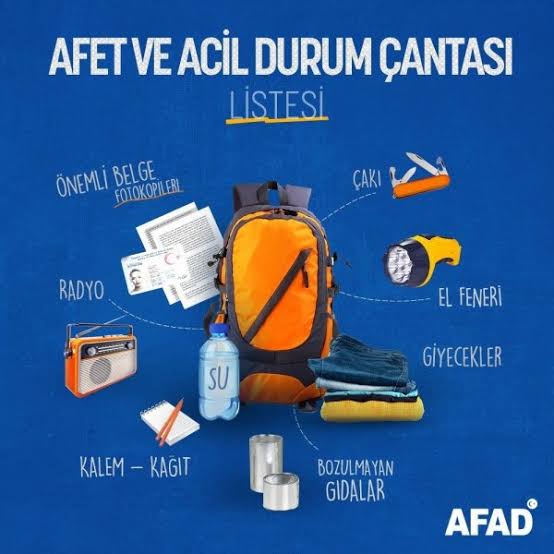dvrnsdktru's tweet photo. @tcmeb Deprem Haftası, vatandaşların acil durum planları yapması ve afet çantası hazırlaması gibi pratik bilgilerin topluma yayılmasını hedefler.  @farukyelkenci @CihadDemirli @MucahitYentur @kaankapana @trenesalkan @Yusuf__Tekin #DepremHaftasındaCoğrafya https://t.co/IegwJFLnJV