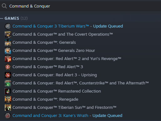 SyphoticART's tweet photo. For those that don't know, the Entire Command &amp; Conquer Ultimate collection was released on Steam today! https://t.co/JVMJ8NfzZu