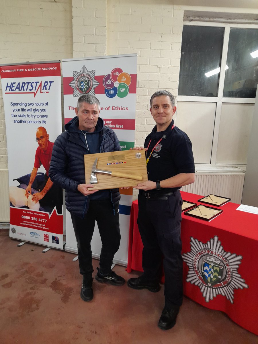 AngelaOpie's tweet photo. Another fantastic evening @CumbriaFire On-call appreciation event at Millom fire station. A huge thank you to On-call firefighters, families and employers for their support, dedication and commitment in keeping the communities of Cumbria safe @NFCC_FireChiefs @IanJSeel https://t.co/5LFbqd6bot