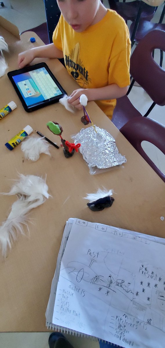 mjhalterCBE's tweet photo. Grade 2s are starting to build their pas and present artifacts. Ask your Grade 2 about it. https://t.co/8wUFjlsixx