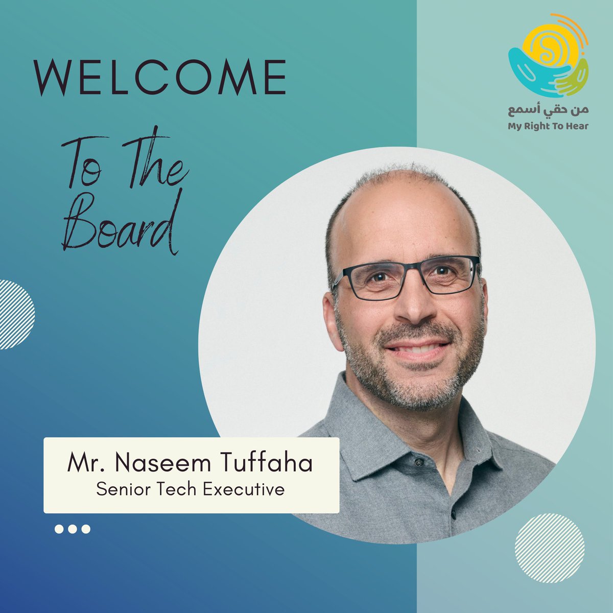 We are thrilled to announce that Mr. Naseem Tuffaha, a distinguished senior technology #executive and #philanthropist, has joined us as a member of our Board of #Directors! With decades of experience and a #passion, Naseem brings invaluable expertise to our organization.