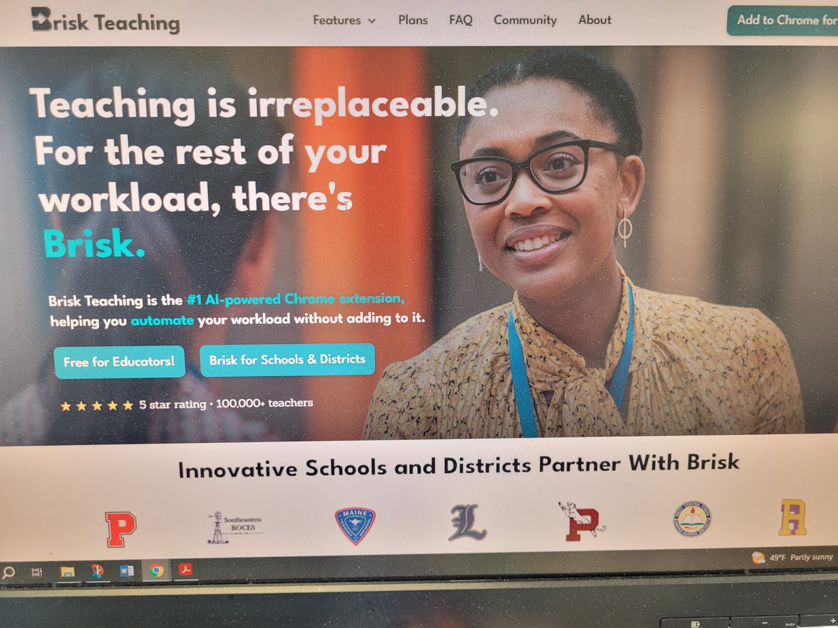 Proud to help create conditions to have @Maine_207 at the forefront of AI investigation & use led by amazing teacher leaders whose influence extends far beyond our schools. First in cloud computing & at the learning edge of AI. NEVER stop learning. #207Learns #207Now