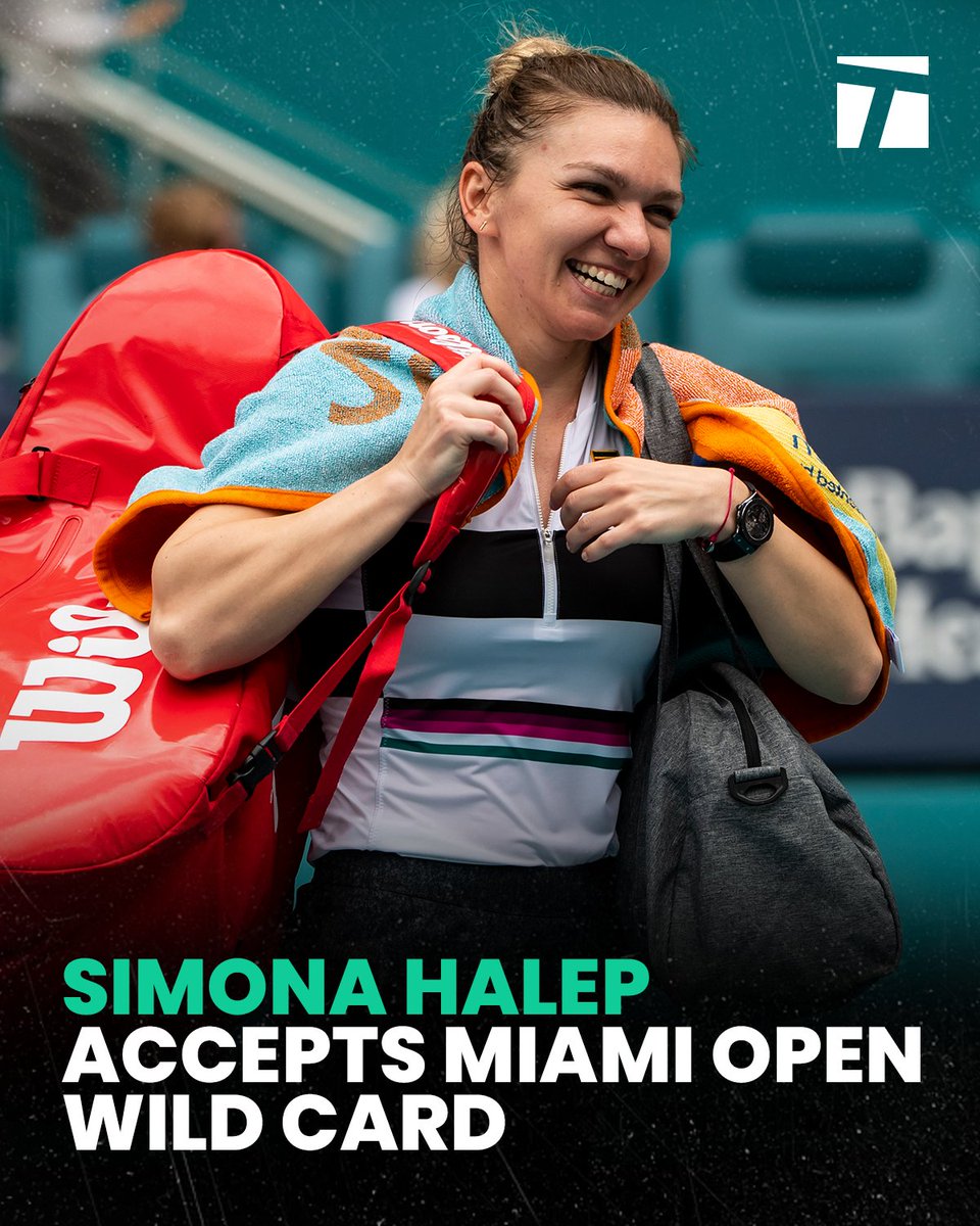 TennisChannel's tweet photo. See ya in Miami, Simona 😎 https://t.co/Z6H4BCzaUE